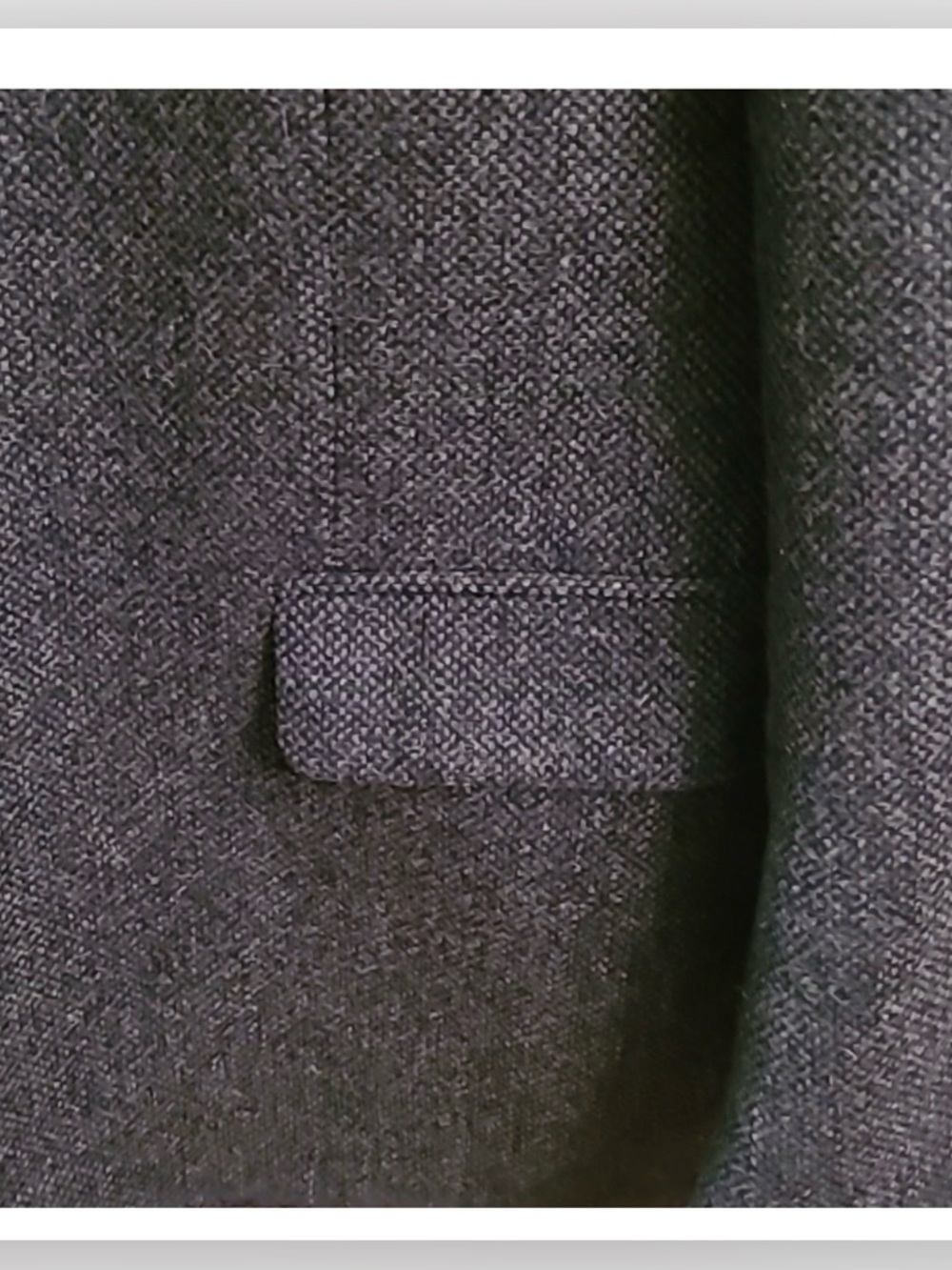 Fursac Wool tweed charcoal Gray Blazer - Picture 9 of 15